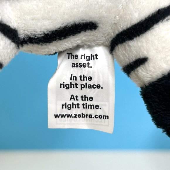 RARE Promotional Advertising Zebra Technologies 6.5" Plush Stuffed Animal‎ Toy - Picture 5 of 6
